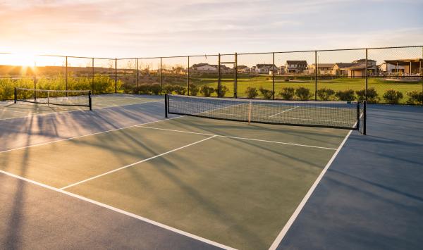 Community pickelball courts