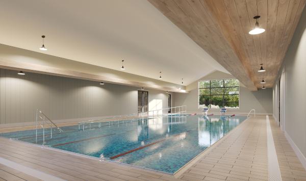 Swim year-round at the indoor pool