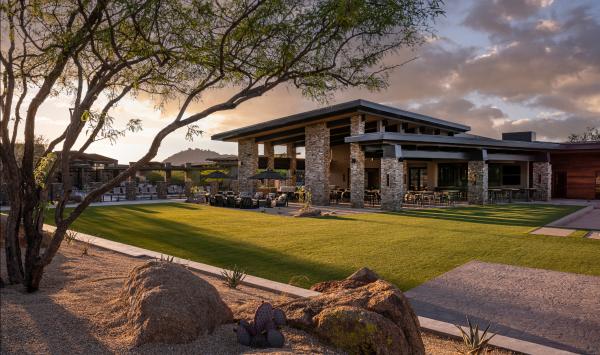 State-of-the-art fitness center with views of the McDowell Mountains